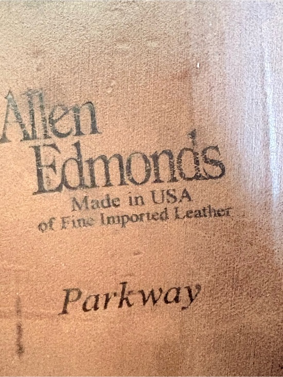 Allen Edmonds Parkway Brown Leather Split Toe Derby Dress Shoes Mens Size 10.5 D